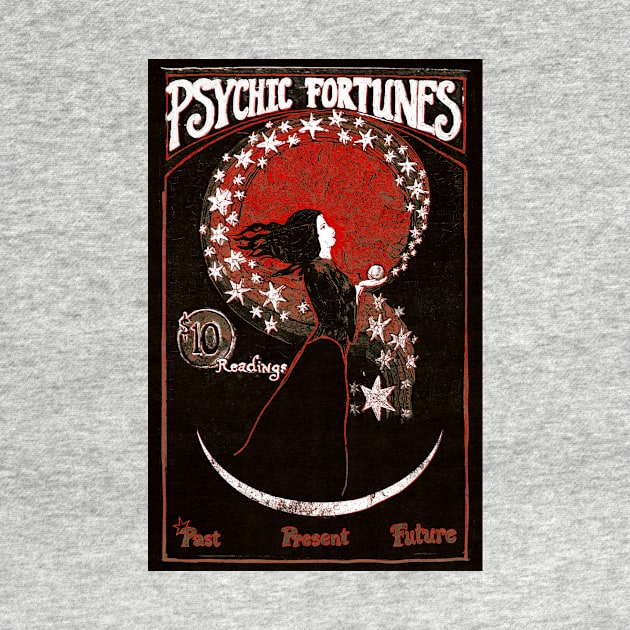 Psychic Fortunes Vintage Poster | Dark Circus by wildtribe